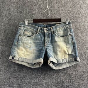 rag & bone Faded Blue Jean Shorts